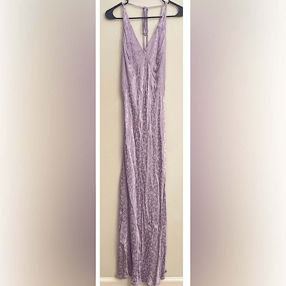 NEW TOPSHOP Heart Jacquard Satin Slip Dress Size 8 NWOT - Picture 5 of 10